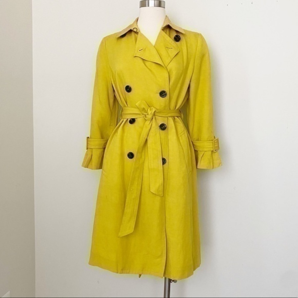 Ann Taylor yellow trench coat
